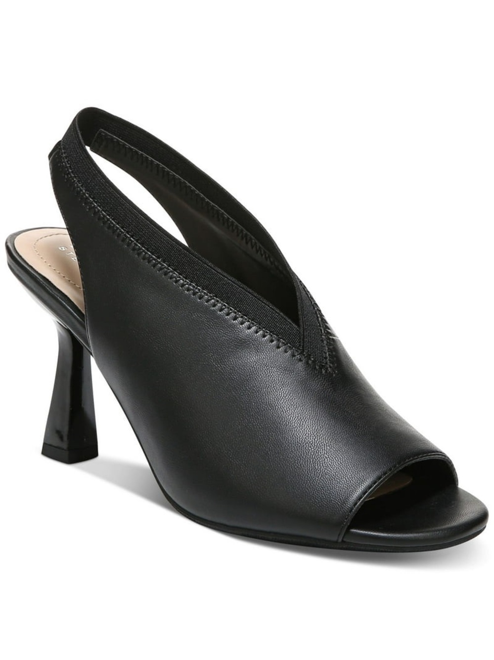 NIB Alfani Step ‘N Flex Cealp Peep-Toe Slingback Heels Black - Size 8M